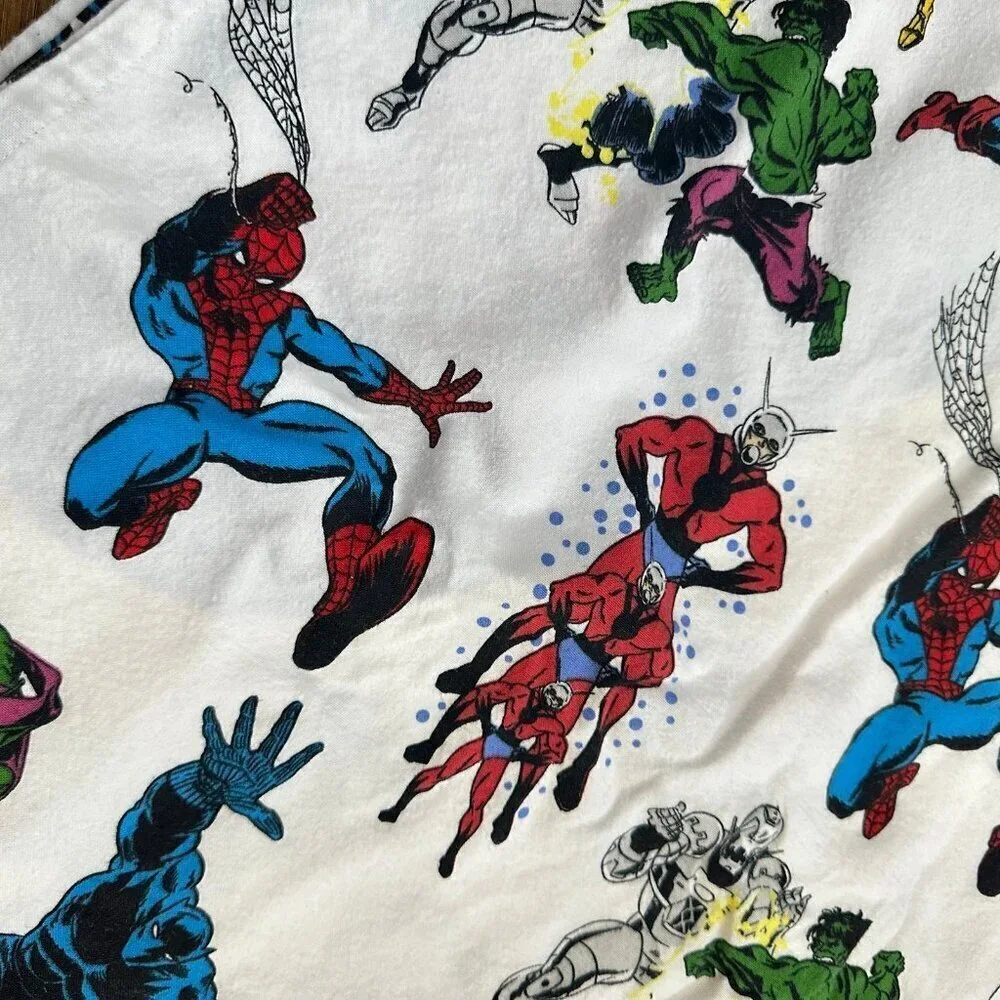 Pottery Barn Kids Marvel Comics flat sheet